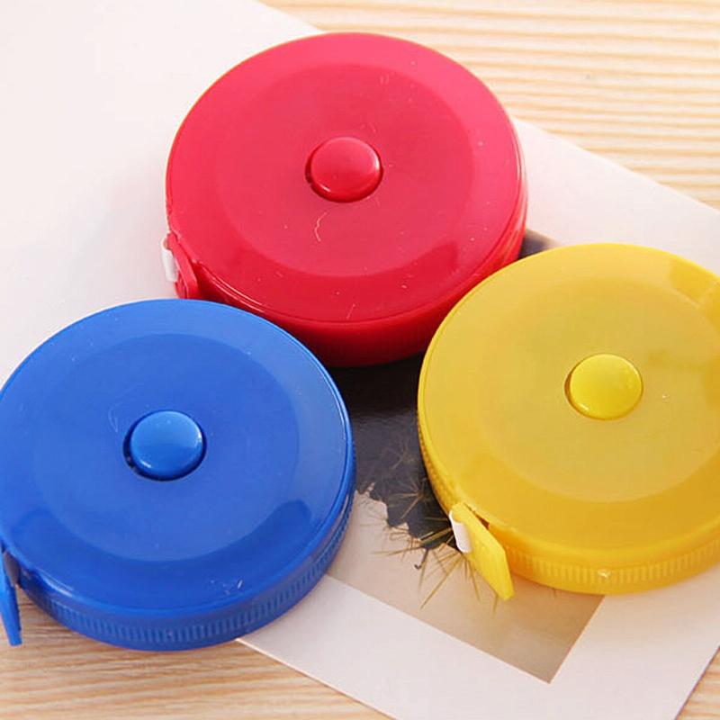 4-Pack Mini Retractable Tape Measure - 1.5M Plastic Cute Automatic (Random Color Delivery)-1915196809786036229