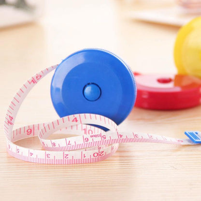 4-Pack Mini Retractable Tape Measure - 1.5M Plastic Cute Automatic (Random Color Delivery)-1915196809786036231