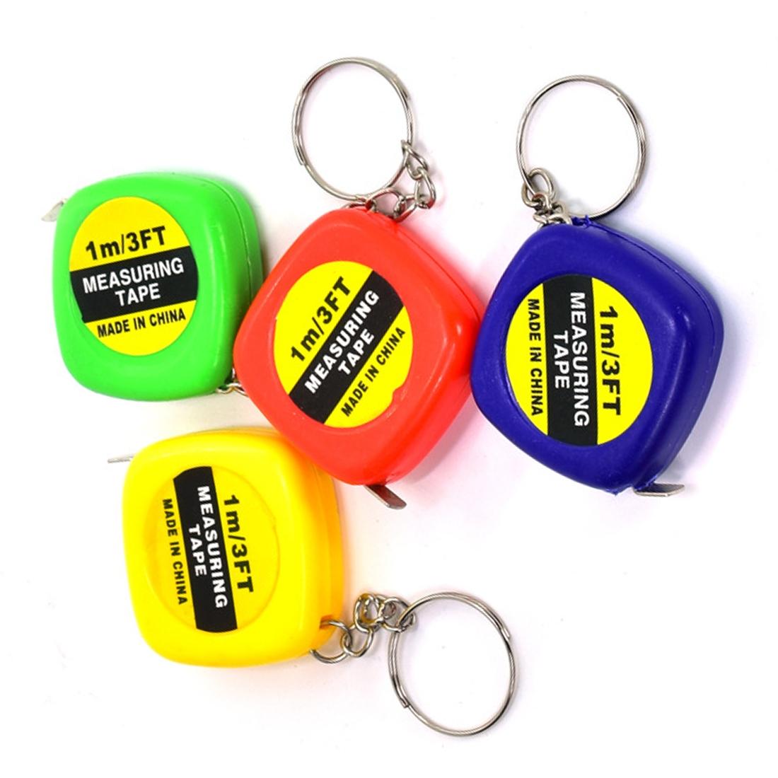 Compact Square Tape Measure Keychain - Set Of 4-1915196949108232193