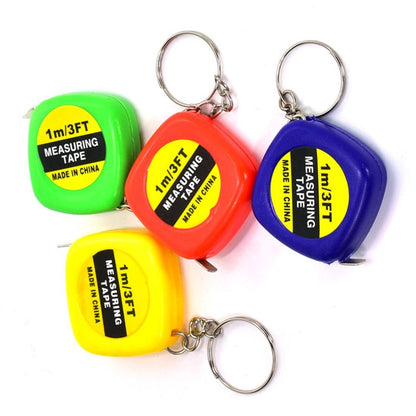 Compact Square Tape Measure Keychain - Set Of 4-1915196949108232193