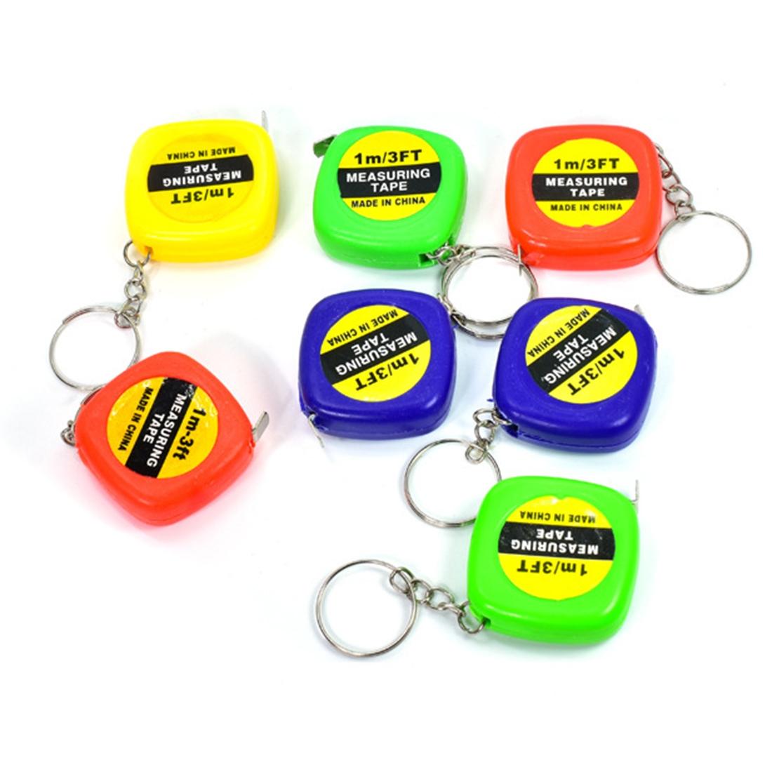 Compact Square Tape Measure Keychain - Set Of 4-1915196949108232196