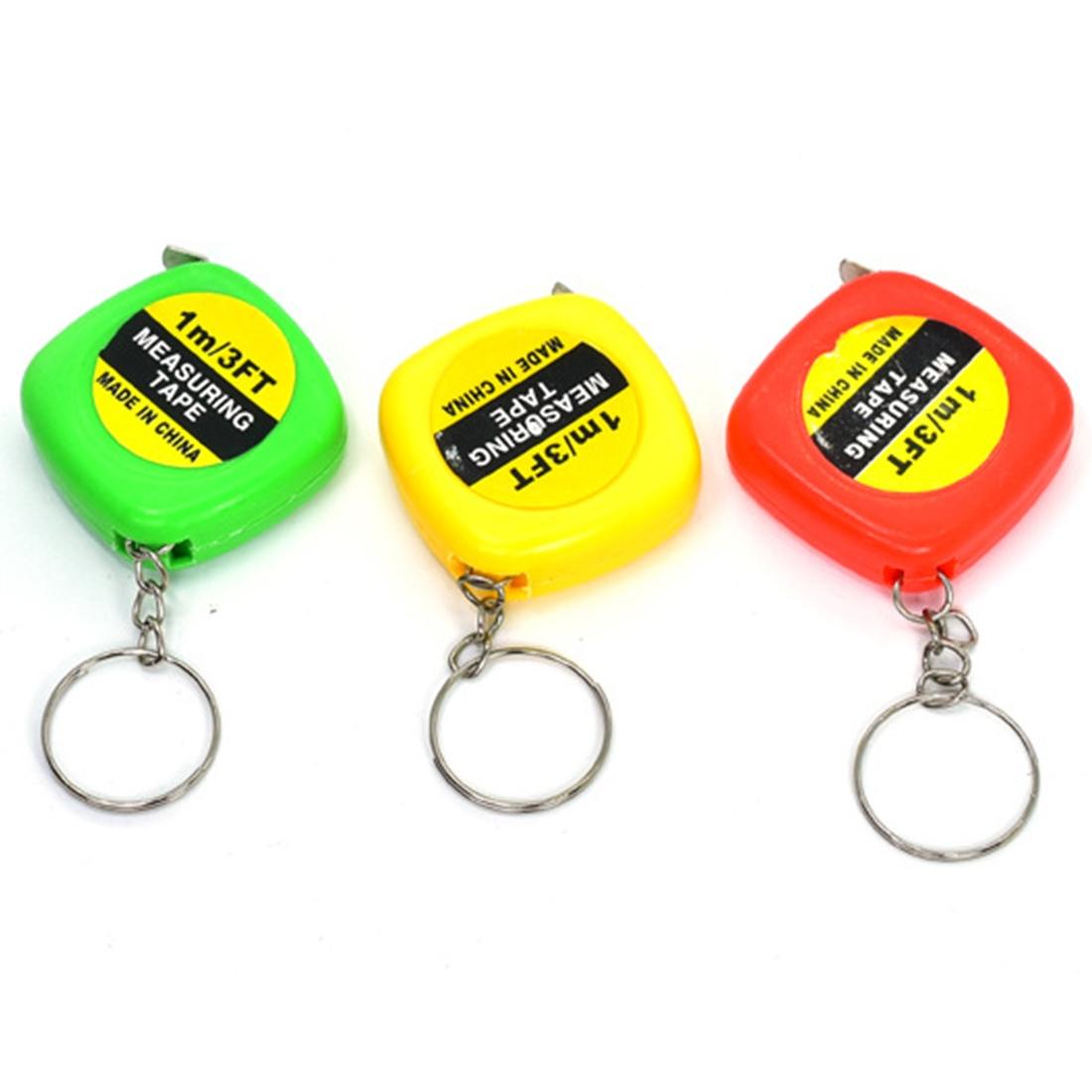 Compact Square Tape Measure Keychain - Set Of 4-1915196949108232200