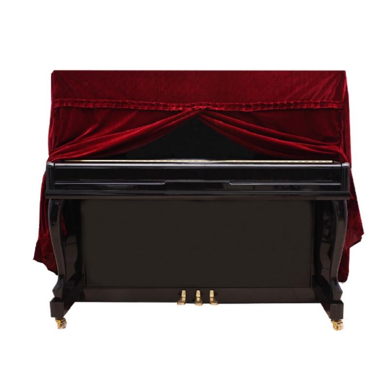 Red Full Cover For Piano - 150X60X110Cm In Gold Velvet-1964932208288468992