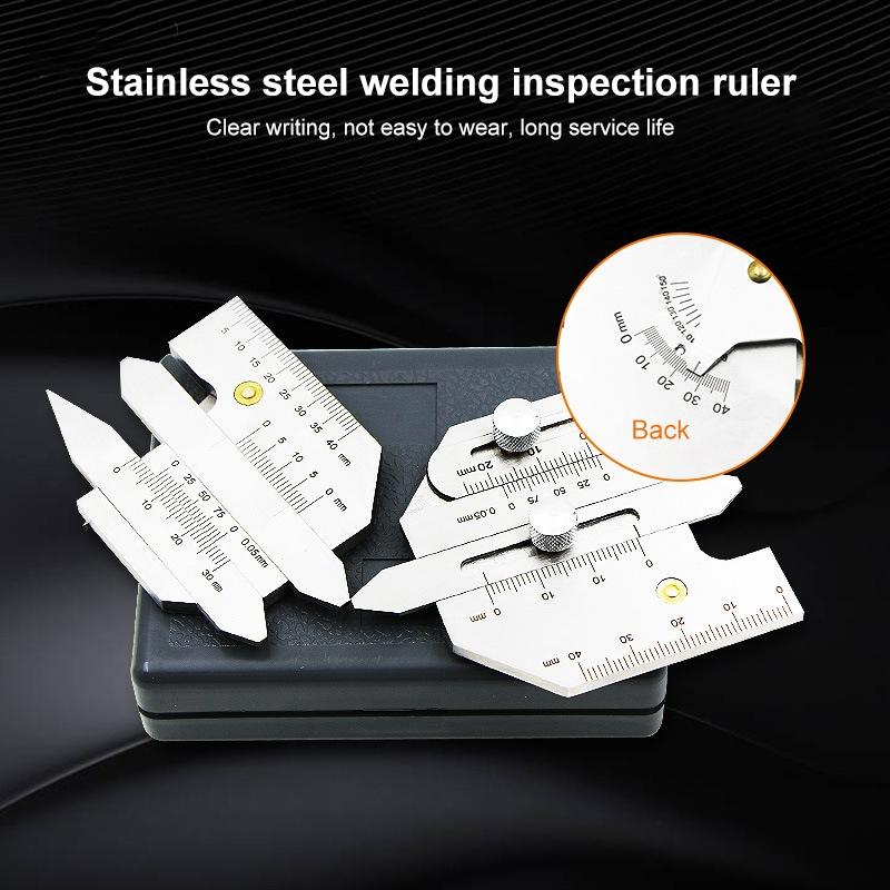 Stainless Steel Welding Inspection Ruler - Hjc40-1915198084074311682