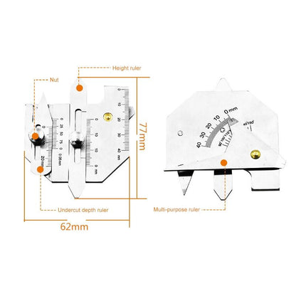 Stainless Steel Welding Inspection Ruler - Hjc40-1915198084074311683