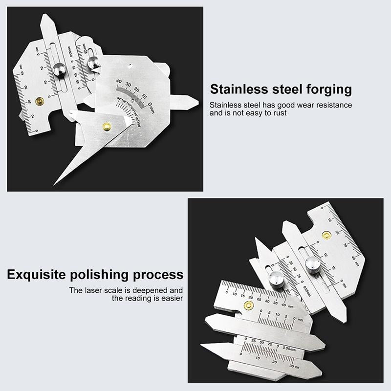 Stainless Steel Welding Inspection Ruler - Hjc40-1915198084074311689