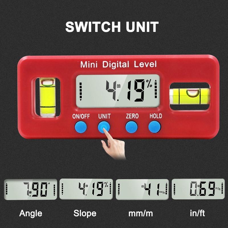 Mini Digital Magnetic Spirit Level - 100Mm-1915197424595505160