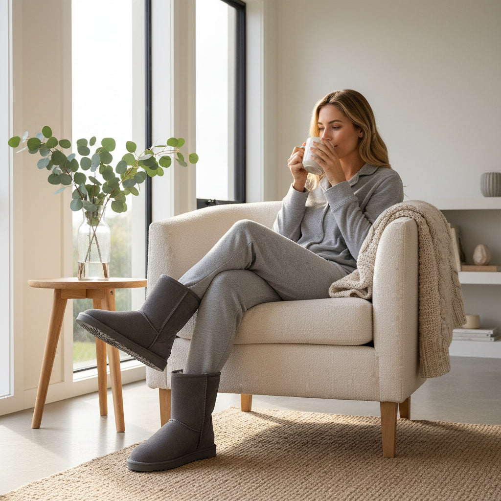 Australian Made UGG Boots - Classic 3 Button Short Sheepskin Boots