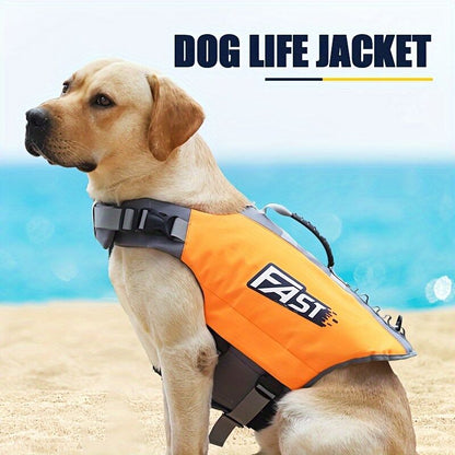 Safe Playtime: The ultimate dog buoyancy vest designed for water adventures. Pet life jacket. Christmas, Black Friday pet products