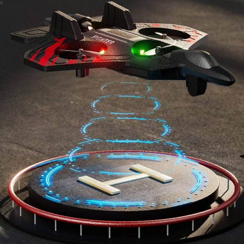 Global Hit K500Max Toy RC Drone - Hand Launch / One-Key Takeoff, 360° Stunt Flips. Equipped with a multi-function remote controller for easy control, featuring headless mode, stable hovering, adjustable speed settings, and cool colorful LED lights. Delive