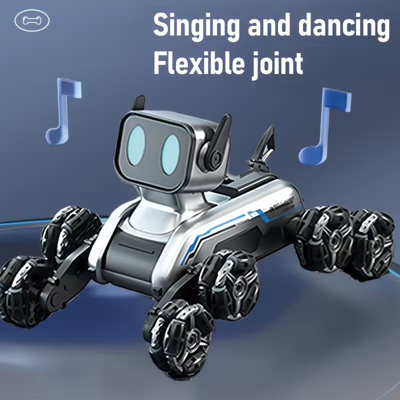 Eight-Wheeled Robotic Dog: Flexible Limbs, Adapts to Various Terrains. Indoor & Outdoor Fun Toy (No Feeding Required), A New Robotic Companion, Perfect for Birthday/Christmas Gifts – An Ideal Festive Present.