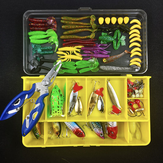 Lure, fake bait set universal complete set, artificial bait for bream, freshwater minnow, vib, peanut, shiny lure, soft bait, iron plate