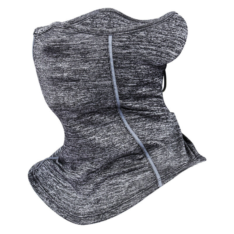 Premium Ice Silk Neck Scarf Mask - Summer Cooling Essential - Breathable UV Protection - Reflective Design - Beat the Heat Comfortably（grey）