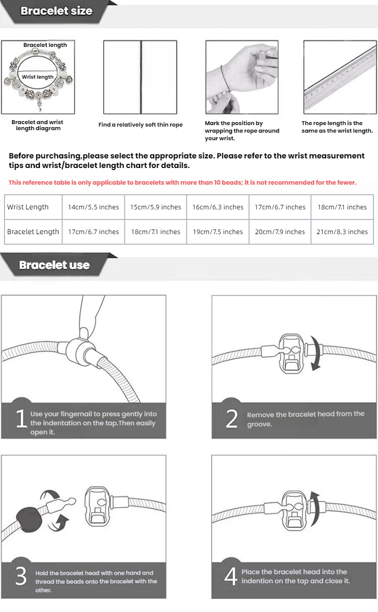 Pink Rhinestone Glass Enamel Bead Bracelet with Magnolia Pendant(20cm)