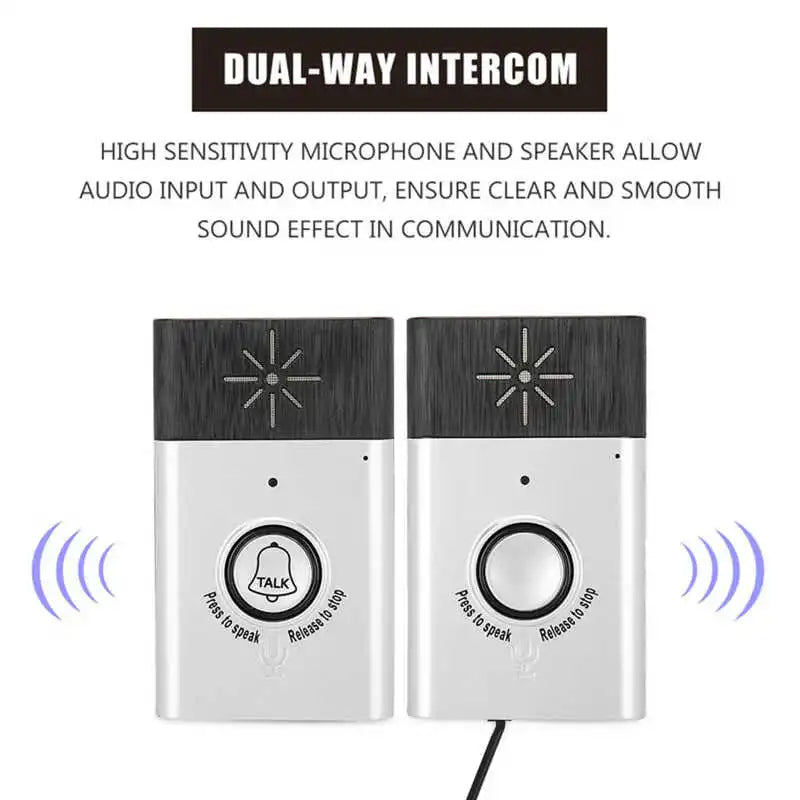 2-Way Voice Intercom Wireless Doorbell System - Smart Home Security - Bens Market Place