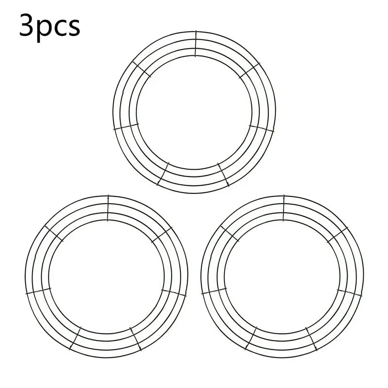 Metal Wreath Round Iron Ring For Christmas