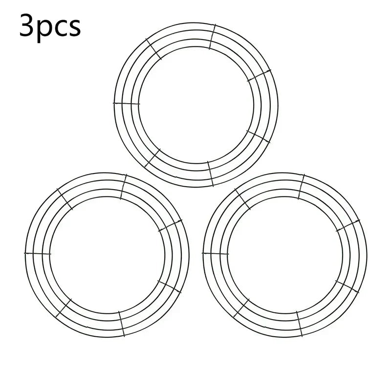 Metal Wreath Round Iron Ring For Christmas