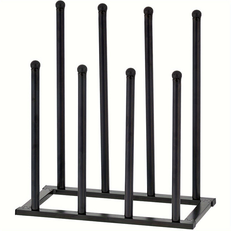 Black Metal Shoe Rack Organizer Entryway - Multi-Tier Storage