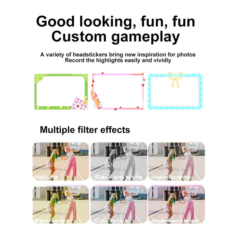 UHD Digital Camera 48MP - 16x Zoom Compact Camera with 2.4" Screen (Yellow) - Bens Market Place