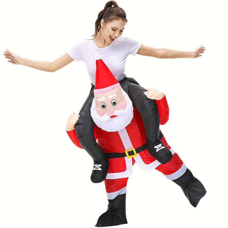 Riding Santa Inflatable Christmas Costume - Bens Market Place
