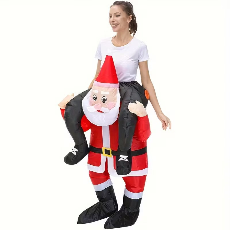 Riding Santa Inflatable Christmas Costume - Bens Market Place