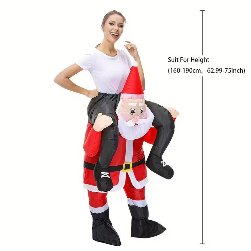 Riding Santa Inflatable Christmas Costume - Bens Market Place
