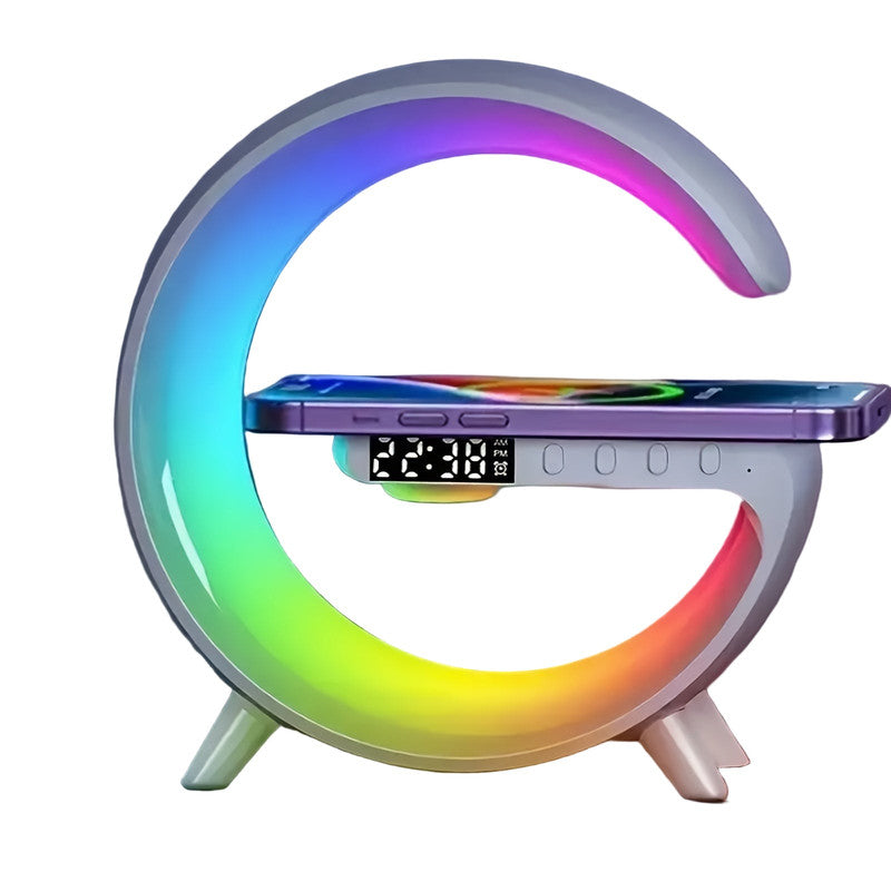 Wireless Bluetooth Speaker with RGB Light & Alarm Clock - Portable Sound System - Bens Market Place