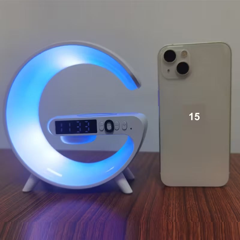 Wireless Bluetooth Speaker with RGB Light & Alarm Clock - Portable Sound System - Bens Market Place