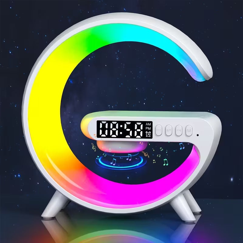 Wireless Bluetooth Speaker with RGB Light & Alarm Clock - Portable Sound System - Bens Market Place