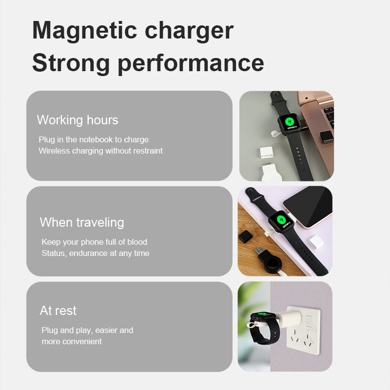 Portable watch wireless charger