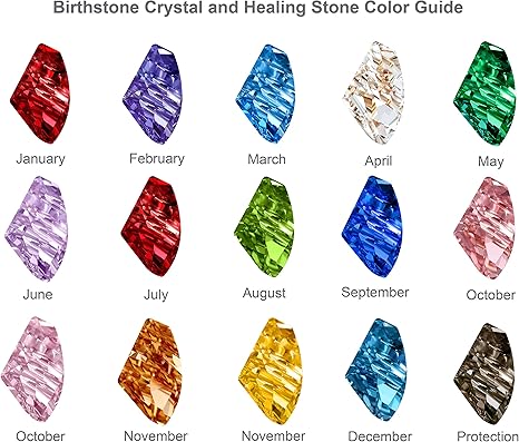 Infinity Love Heart Birthstone Earrings for Women, Crystal Stud Earrings with Healing Stones, Allergy-Free Jewelry for Women with Gift Box, Silver-tone Birthstone Crystals Earrings-05-May Birthstone-Emerald Green