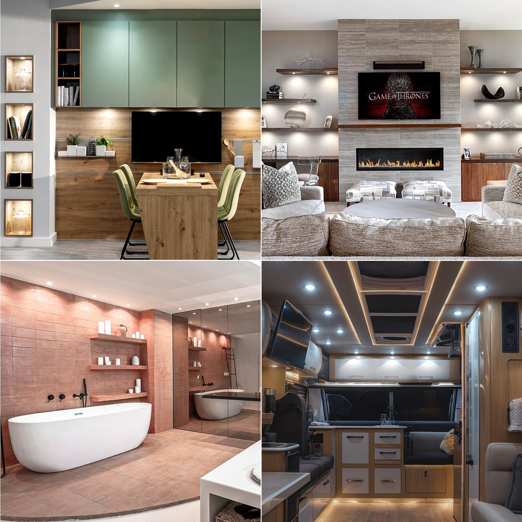 Mini LED Downlights for Ceiling 9 Pack,Cold White 6000K LED Recessed Ceiling Lights Spot Lights for Living Room Bedroom Kitchen Garden [Energy Class E]