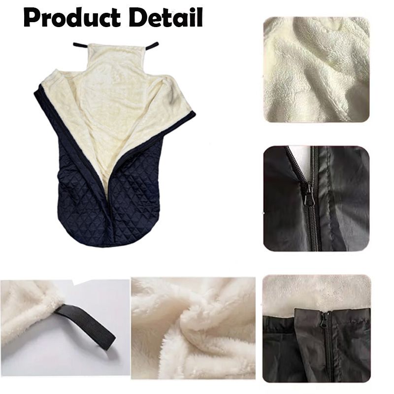 Winter Elderly Wheelchair Heating Blanket | Windproof & Fleece-Lined, Ideal for Both Outings and Home Use(red)
