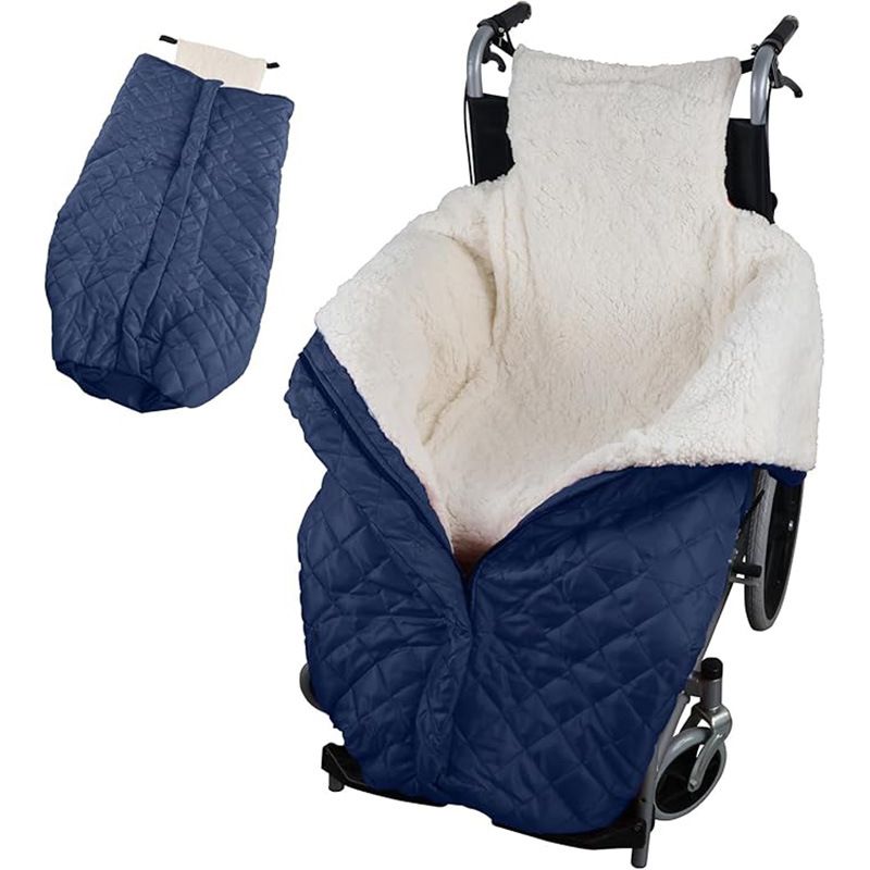 Winter Elderly Wheelchair Heating Blanket | Windproof & Fleece-Lined, Ideal for Both Outings and Home Use(red)