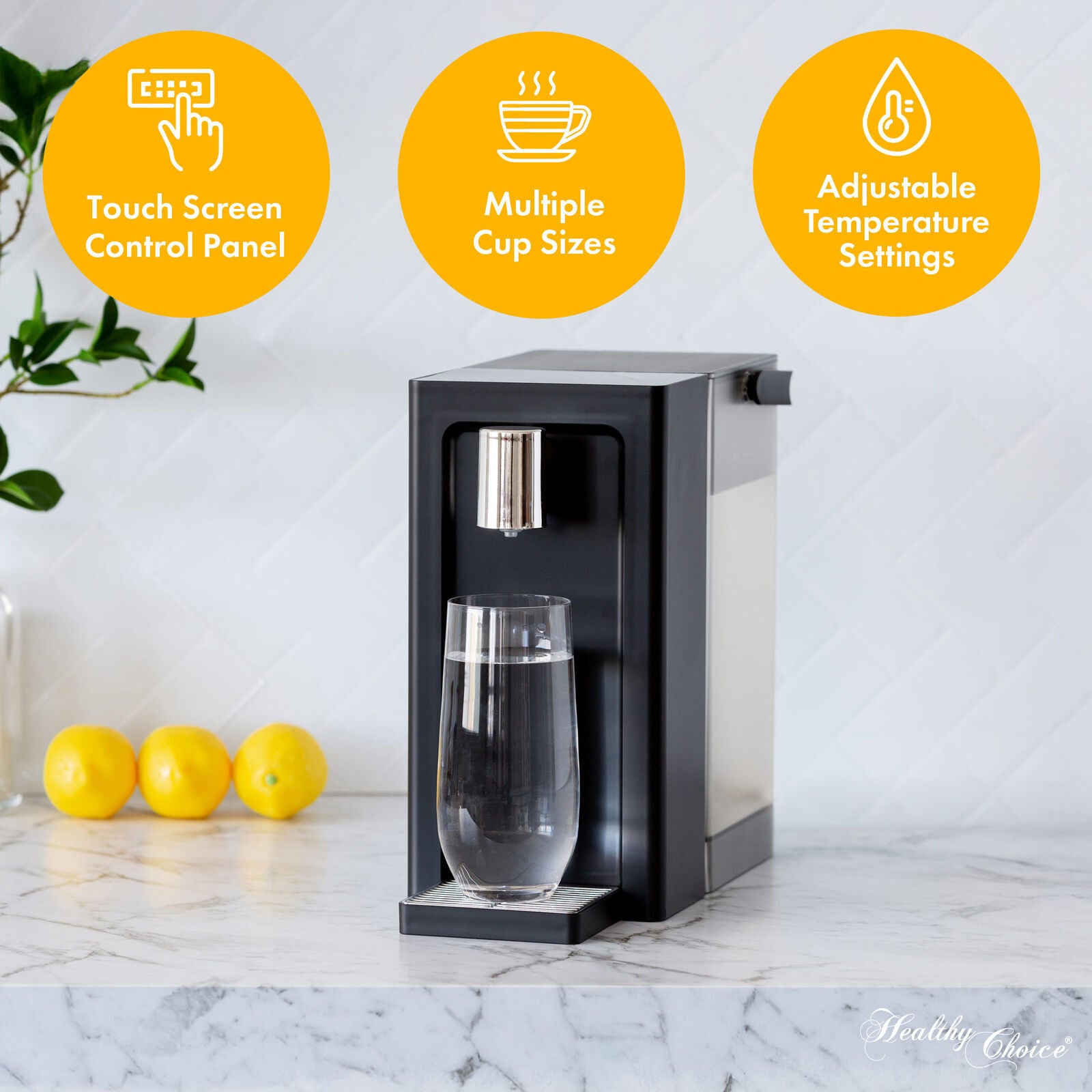 Instant Hot Water Dispenser 3L - One-Touch Operation with Adjustable Temperature & Cup Sizes
