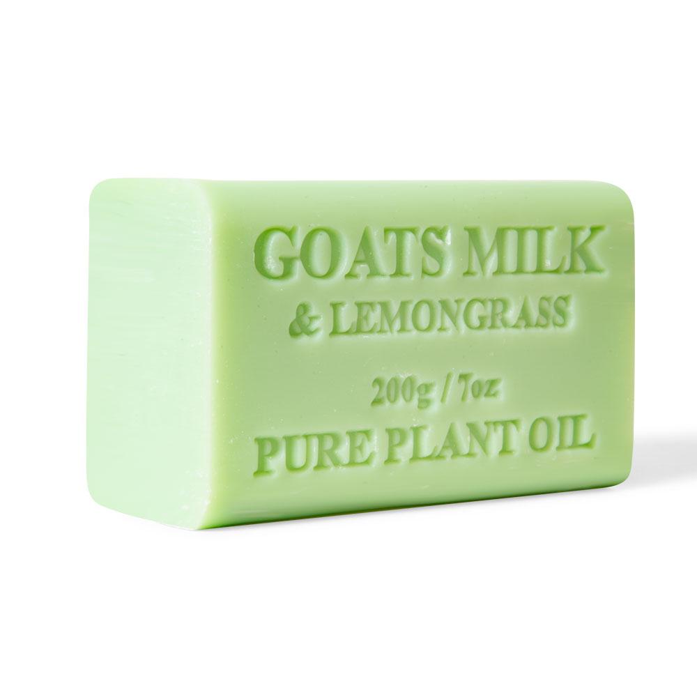 10x 200g Goat’s Milk and Lemongrass Soap Bars | Triple-Milled | Pure Natural Skin Care | Made in Australia