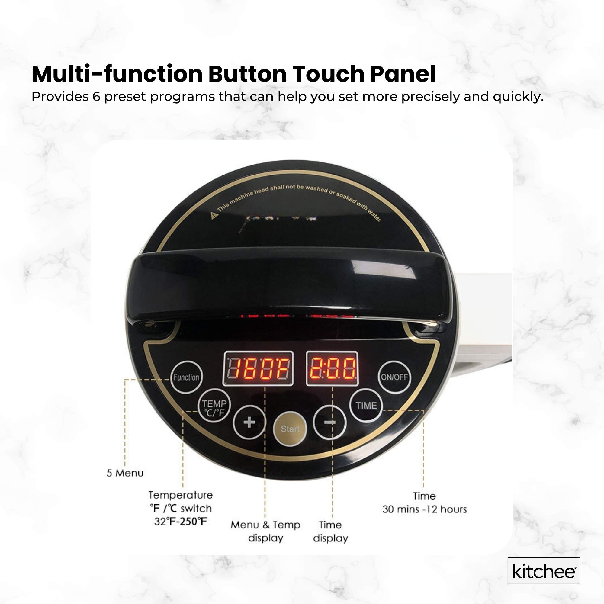 Kitchee Electric Butter Oil Herbal Infuser & Extractor + Decarboxylator Machine