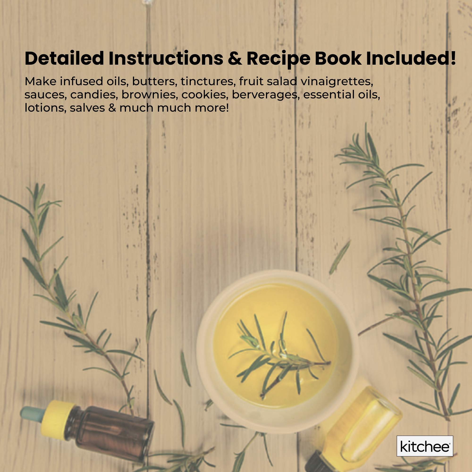 Kitchee Electric Butter Oil Herbal Infuser & Extractor + Decarboxylator Machine