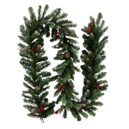 Christabelle 2.7m Christmas Garland with Pine Cones & Berries Pine Tree Decoration Ornament