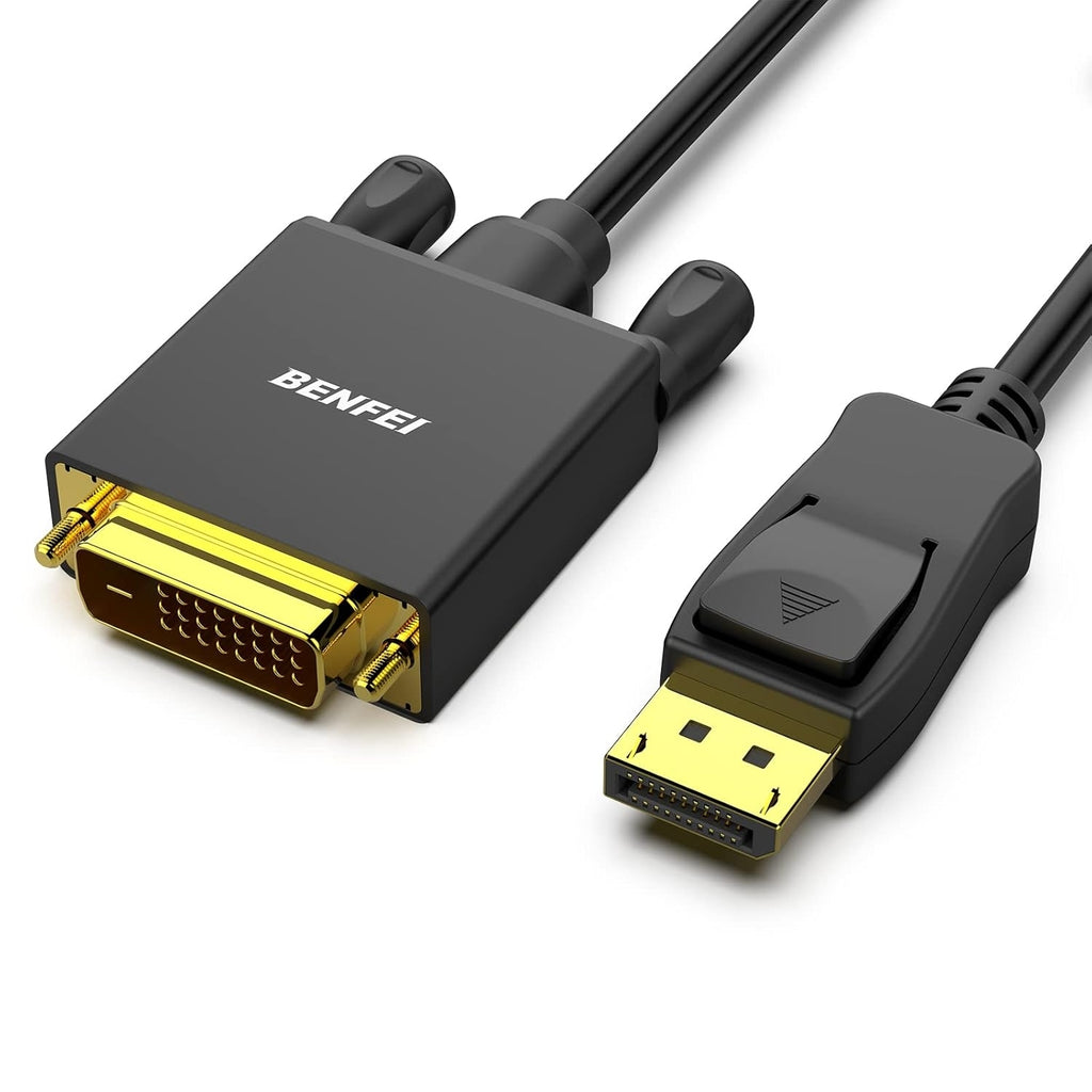 BENFEI 000125BK-10F DisplayPort to DVI Cable Male-Male Gold-Plated Cord Cable 3Mlated