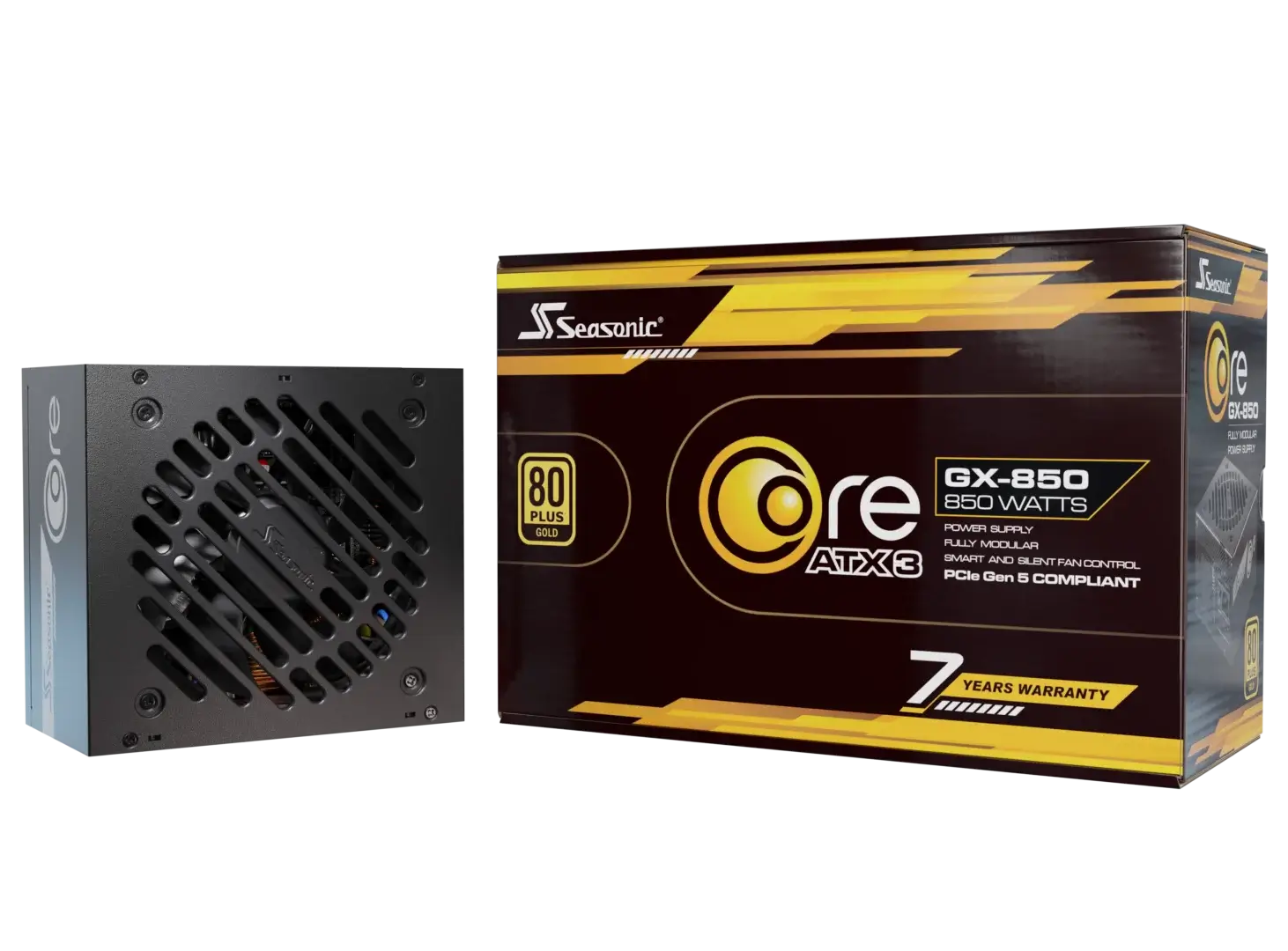 Seasonic Core GX-850 ATX3 80 Plus Gold Full Modular 850W PSU (SRP-CGX851-A5A32SF)