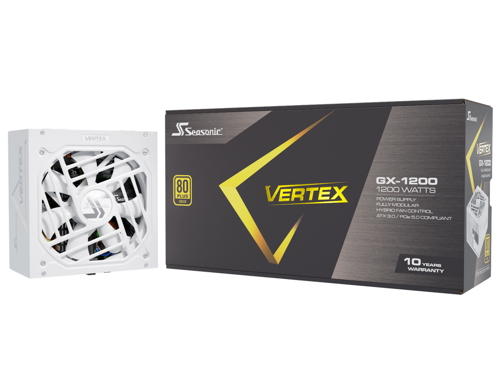 Seasonic VERTEX GX-1200 White 1200W ATX 3.0 Gold Modular PSU
