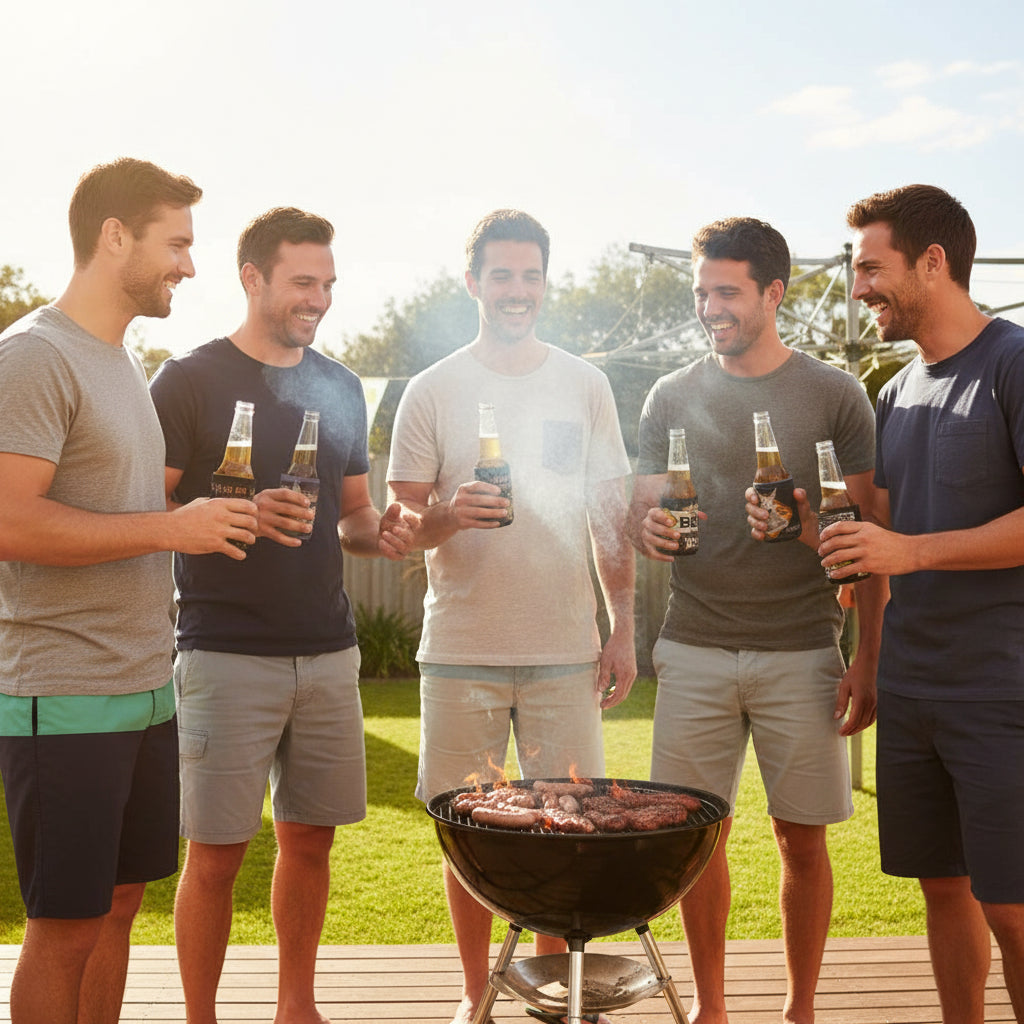 6x Australia Stubby Holder Set | Beer Bottle and Can Cooler | Mixed Designs | Aussie Souvenir