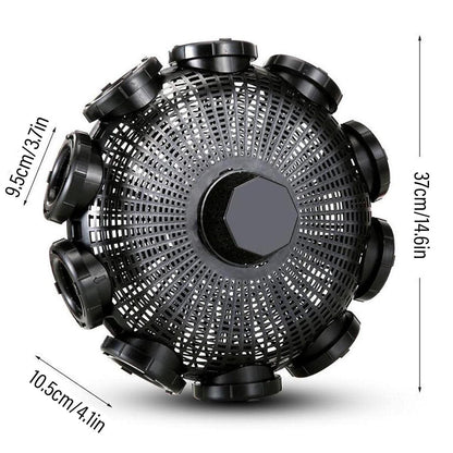 10Hole Eel Fishing Trap Cage Loach Fish Shrimp Net Folding Portable Catch Basket