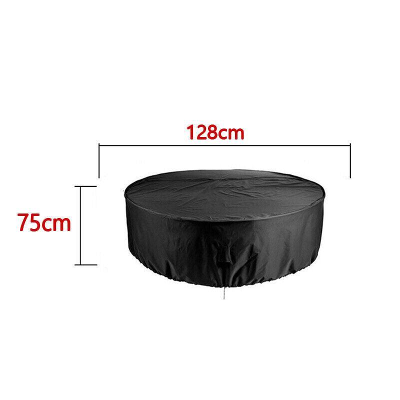Outdoor Furniture Round 1.28M/1.85M/2.3M Cover Waterproof Garden Table Shelter - 230*110cm