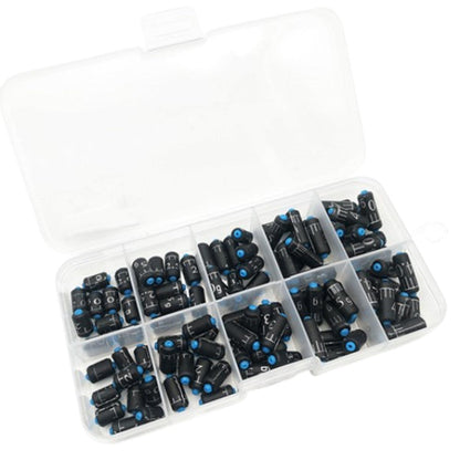 100pcs Graduated Soft Core Fishing Lead Sinkers Quick Drop Weights Tackle Set