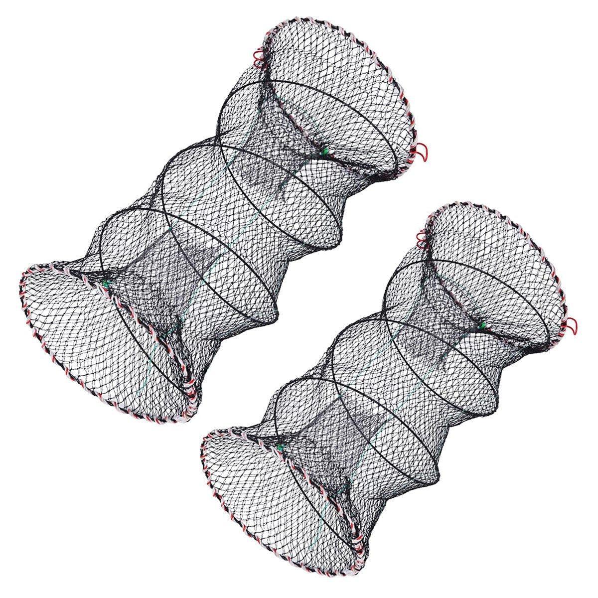 2PCS Shrimp Crab Lobster Fishing Net Fish Trap Cage for Carp Crucian Breeding