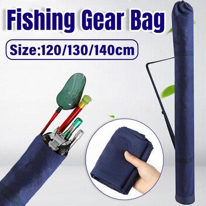 Outdoor Portable Fishing Rod Bag Folding Storage Carrier Waterproof Fishing Case - 130cm