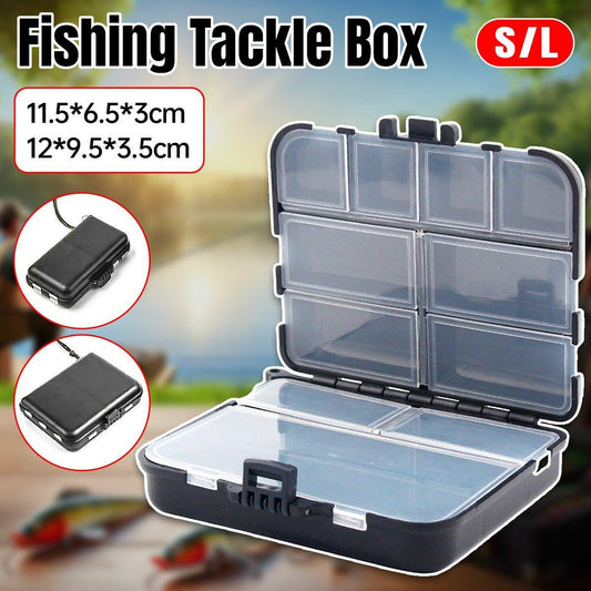 Fishing Accessories Storage Box with Hand Rope Hook Organizer for Fishing Gear - Large