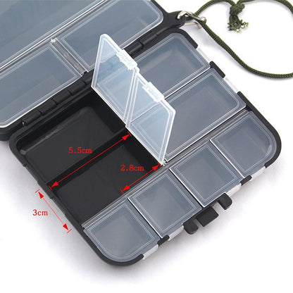 Fishing Accessories Storage Box with Hand Rope Hook Organizer for Fishing Gear - Large